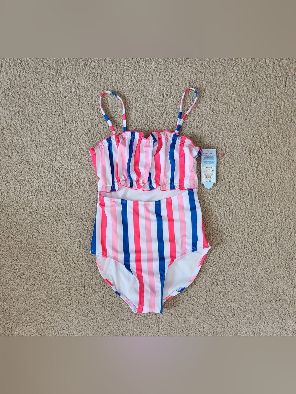 Girls Cat & Jack 1 piece Swimsuit NEW Large